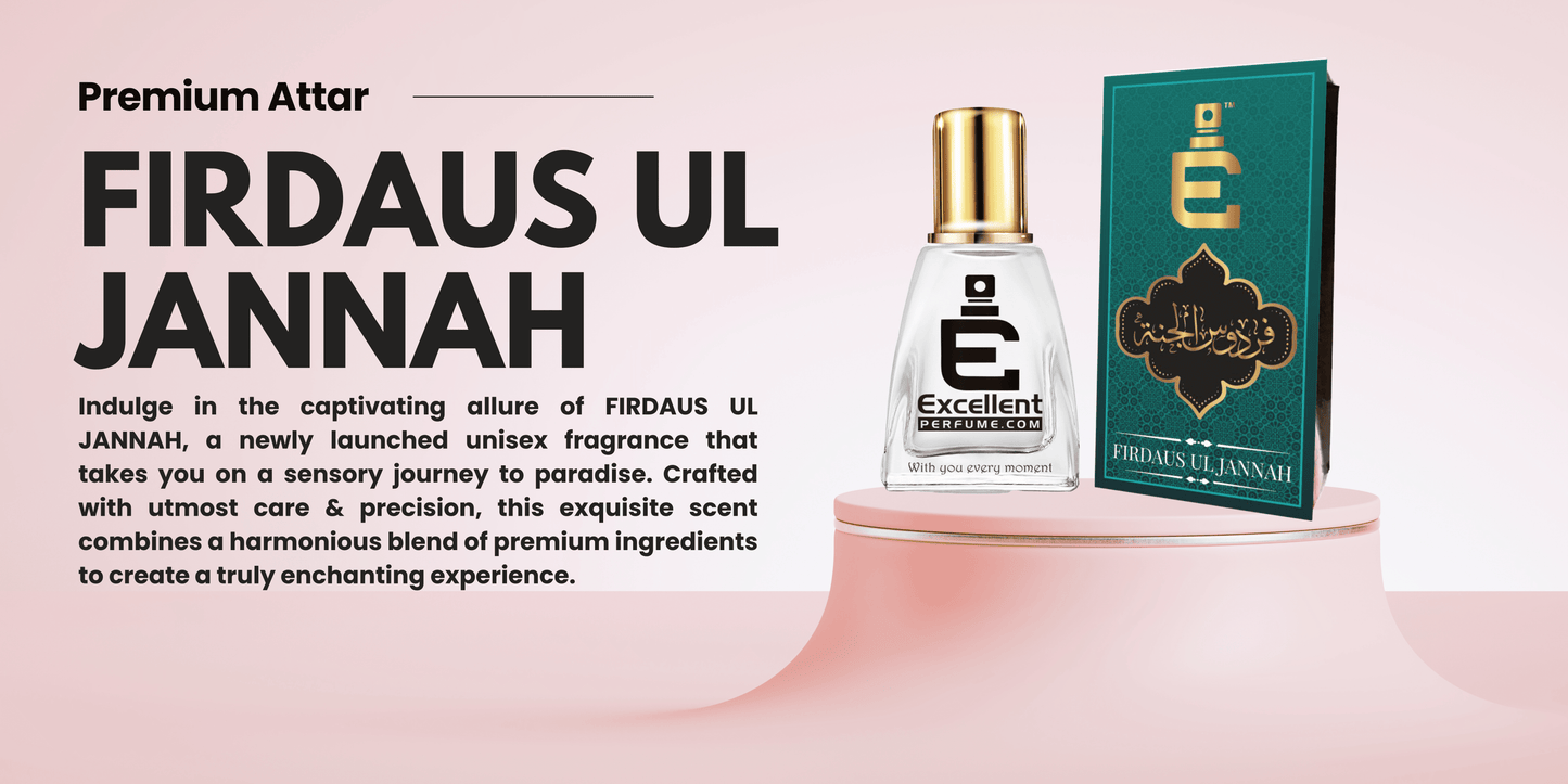 Excellent Perfume FIRDAUS UL JANNAH - Discover Paradise with this Unisex Fragrance, a Perfect Blend of Exotic Notes