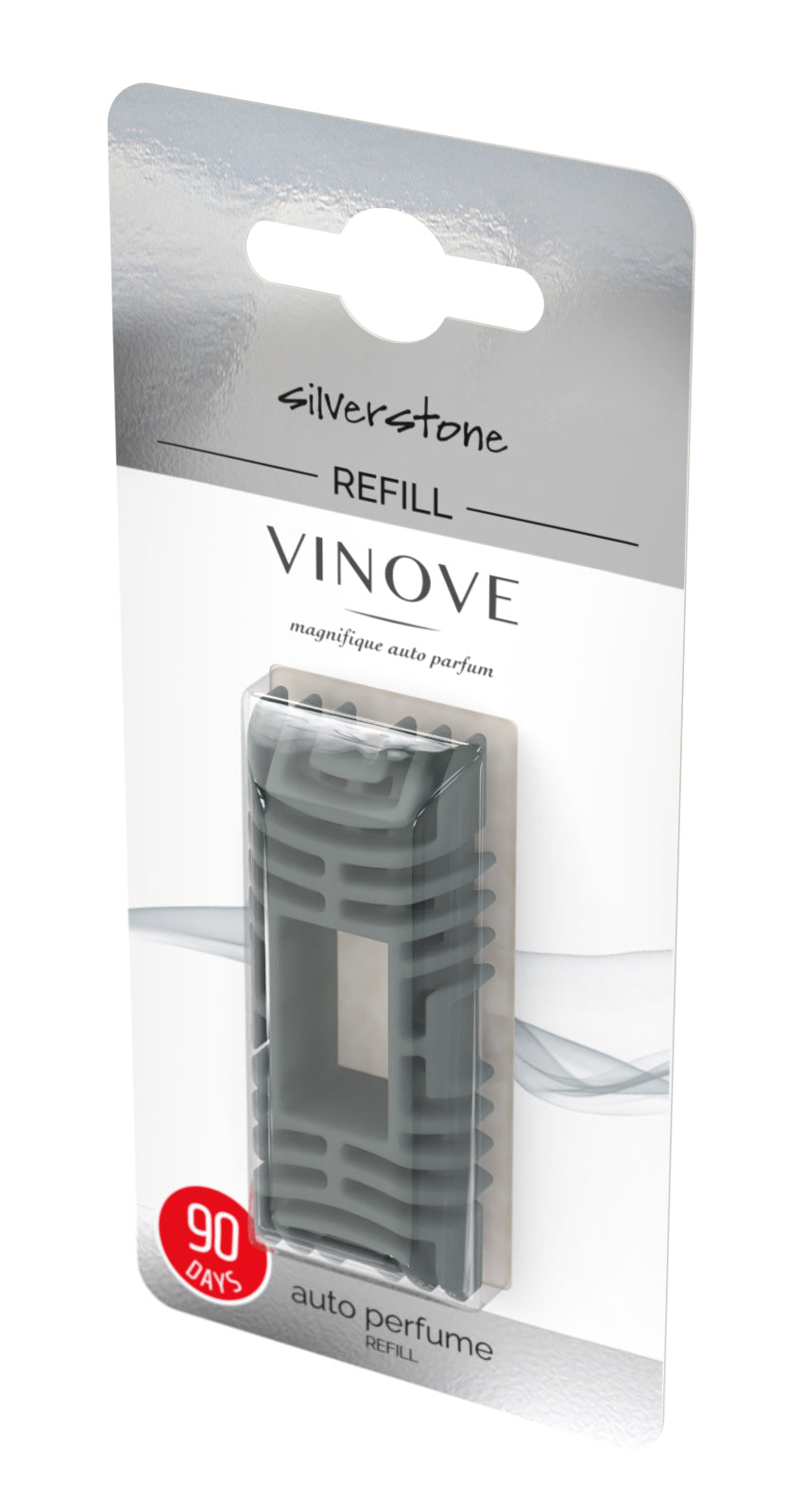 VINOVE V07-01-SILVERSTONE-REFILL for Natural Car Air Freshener, Useful for Non-Stop Car Fragrance, Luxury Car Perfume Refill - Ideal Formula as Auto Air Freshener Refill, Keeps Scent Longlasting