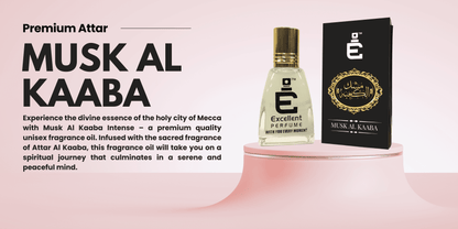 Excellent Perfume Musk Al Kaaba Intense - Premium Quality Unisex Fragrance Oil
