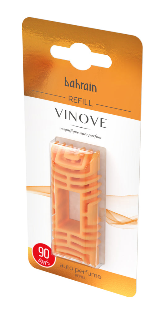 VINOVE V07-06-BAHRAIN-REFILL for Natural Car Air Freshener, Useful for Non-Stop Car Fragrance, Luxury Car Perfume Refill - Ideal Formula as Auto Air Freshener Refill, Keeps Scent Longlasting